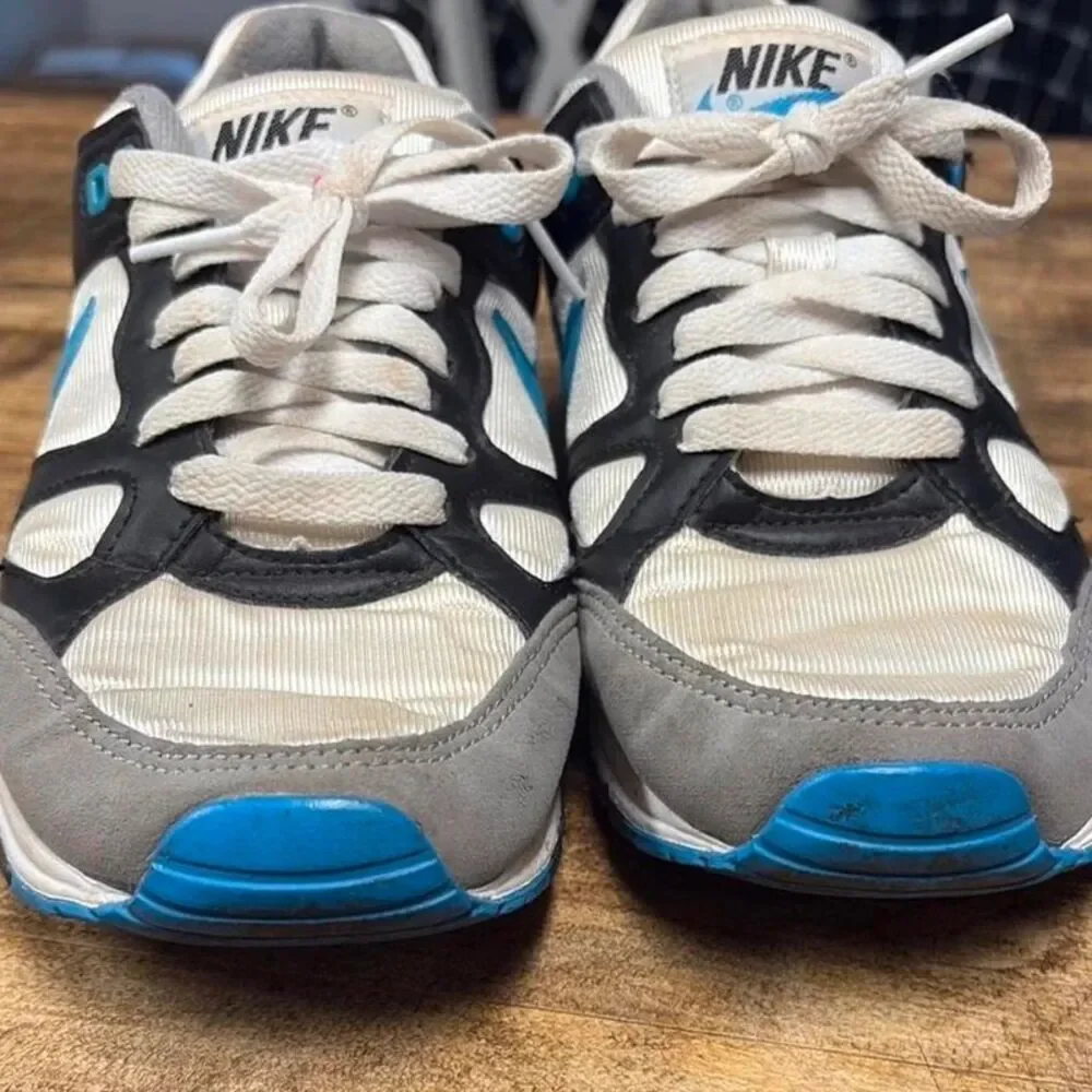 Vintage Nike Air Span II Blue Black White Running Sneakers Y2K men’s 7
